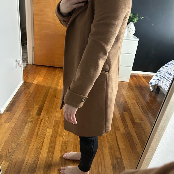 Ralph Lauren SZ 6 Camel Wool Blend Long GORGEOUS Coat Excellent condition! - Picture 2 of 3